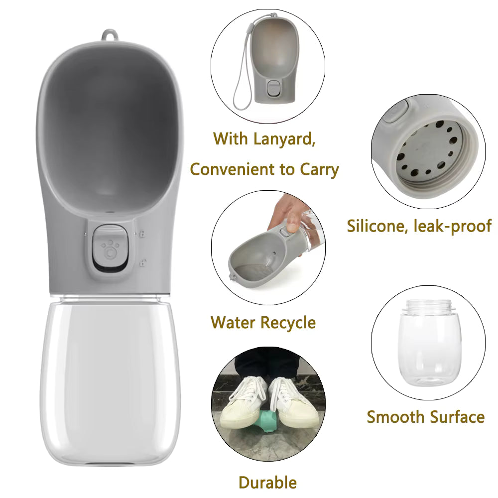 Portable Big Dog Water Bottle for Small, Large Dogs